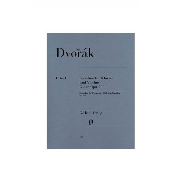 Antonn Dvork: Sonatina For Piano And Violin In G Op.100