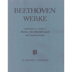 Ludwig van Beethoven: Works for Piano and one Instrument - Horn [Violoncello], Flute [Violin], Mandolin (with critical report)