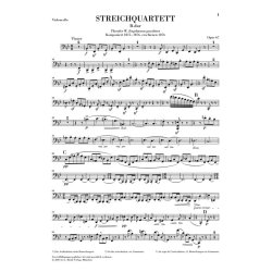 Johannes Brahms: String Quartet In B Flat Op.67 (Urtext)