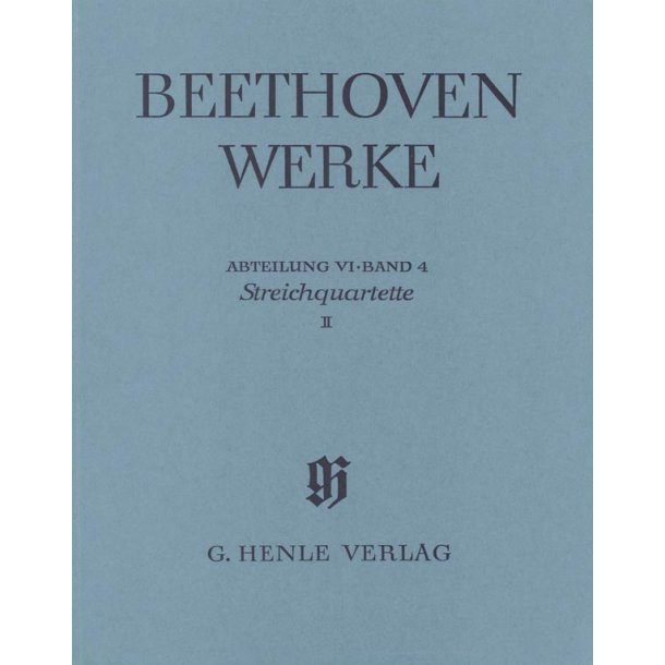 Ludwig van Beethoven: String Quartets op. 59, 74, 95, Volume II