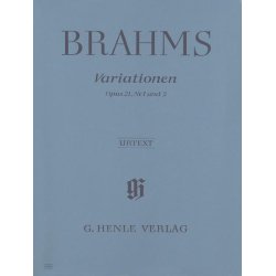 Johannes Brahms: Variations Op.21 No.1 And 2