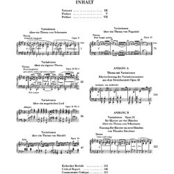Johannes Brahms: Variationen Fur Klavier