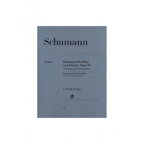 Robert Schumann: Romances For Oboe (Or Violin Or Clarinet) And Piano Op. 94 (Version For Clarinet)