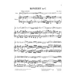 Franz Joseph Haydn: Concerto for Violin and Orchestra C major Hob. VIIa:1