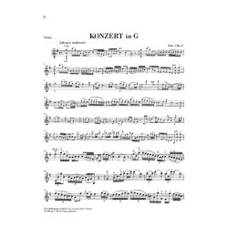 Franz Joseph Haydn: Violin Concerto In G Major (With Piano Reduction)