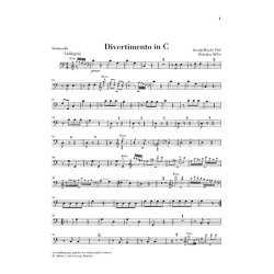Franz Joseph Haydn: Divertimenti for Piano (Cembalo), 2 Violins and Violoncello