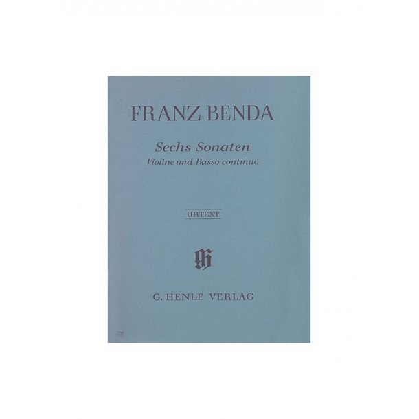 Franz Benda: 6 Sonatas for Violin and Basso Continuo