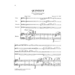 Franz Schubert: Quintet In A Op. Post.114 D.667 'Trout Quintet' (Henle Urtext Edition)