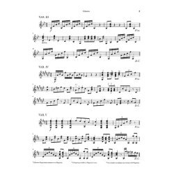 Niccolo Paganini: 60 Variations on Barucab for Violin and Guitar op. 14