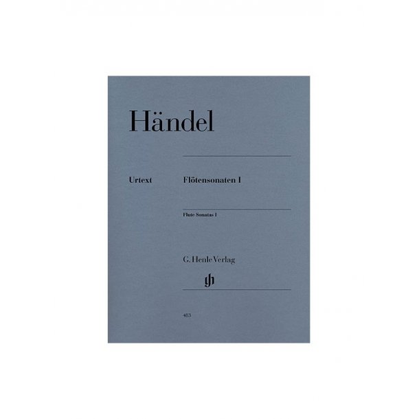 Georg Friedrich H&auml;ndel: Flute Sonatas, Volume I  (with separate Flute/Basso Continuo part (two copies))