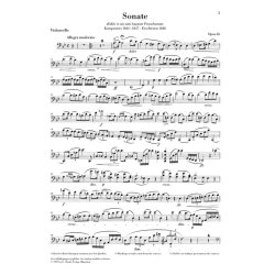 Frederic Chopin: Cello Sonata In G Minor Op.65 (Urtext Edition)