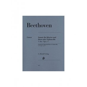 Ludwig Van Beethoven: Sonata In F For Piano And Horn Or Cello Op.17 (Urtext Edition)