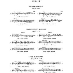 Franz Schubert: Impromptus And Moments Musicaux (Henle Urtext Edition)