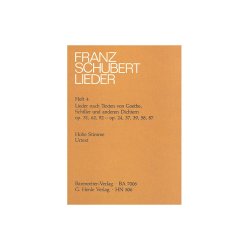 Franz Schubert: Songs with Lyrics by Goethe, Schiller and other Poets