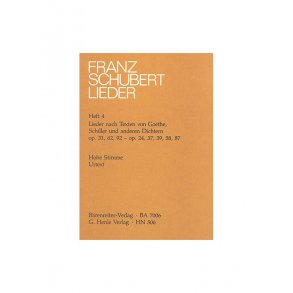 Franz Schubert: Songs with Lyrics by Goethe, Schiller and other Poets