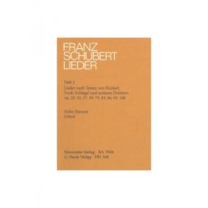 Franz Schubert: Songs with Lyrics by Rückert, Scott, Schlegel and other Poets