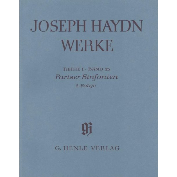 Franz Joseph Haydn: Paris Sinfonias,  2nd sequence (with critical report)