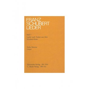 Franz Schubert: Lieder Nach Texten Aus Dem Schubert Kreis