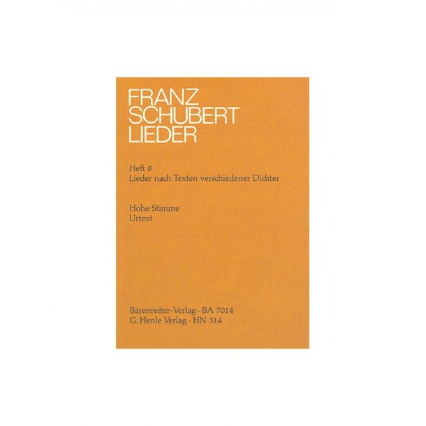 Franz Schubert: Songs with Lyrics by various Poets