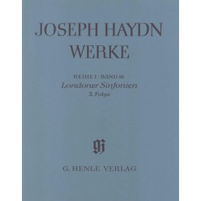 Franz Joseph Haydn: London Sinfonias,  2nd sequence (with critical report)