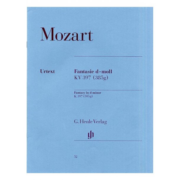 W.A. Mozart: Fantasy In D Minor K.397 (Urext Edition)