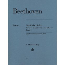 Ludwig Van Beethoven: Samtliche Lieder Band I (Urtext)