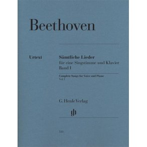 Ludwig Van Beethoven: Samtliche Lieder Band I (Urtext)
