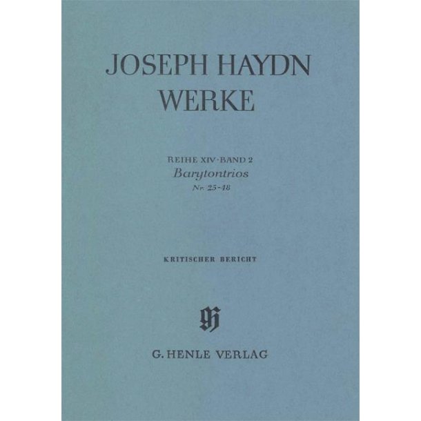 Franz Joseph Haydn: Barytone Trios No. 25 - 48