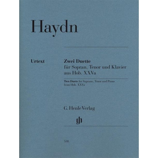 Franz Joseph Haydn: Zwei Duette - Sopran, Tenor Und Klavier (Urtext)