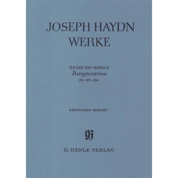 Franz Joseph Haydn: Barytone Trios No. 97 - 126
