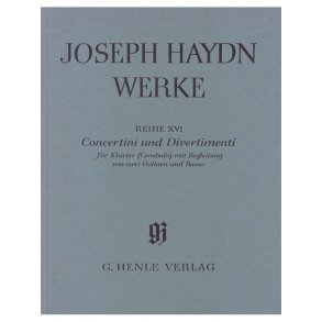 Joseph Haydn: Concertini and Divertimenti for Piano (Harpsichord) with accompaniment of two Violins and Bass