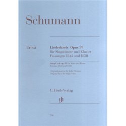 Robert Schumann: Song Cycle Op.39 for Voice and Piano - Versions 1842 and 1850