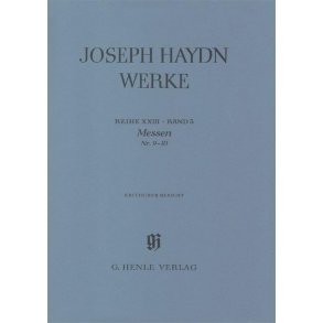 Franz Joseph Haydn: Masses No. 9 - 10 (Critical Report)