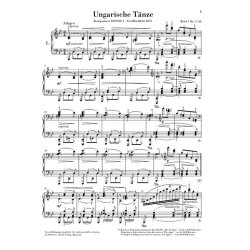 Johannes Brahms: Hungarian Dances Nos. 1-10