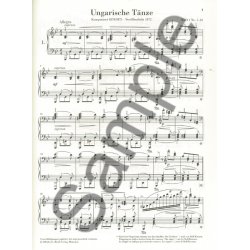 Johannes Brahms: Hungarian Dances Nos. 1-10