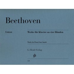 Beethoven Ludwig Van Works For Piano Four Hands Pfduet Urtext Rev Bk