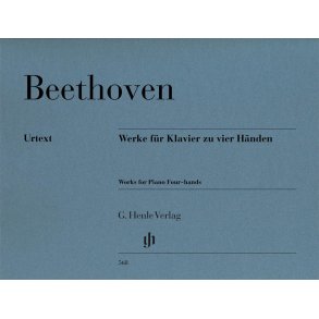 Beethoven Ludwig Van Works For Piano Four Hands Pfduet Urtext Rev Bk