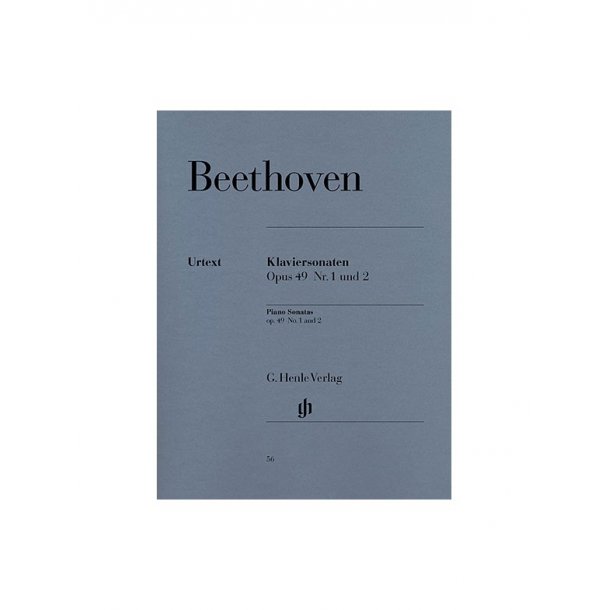 Ludwig Van Beethoven: Piano Sonatas Op.49 Nos.1 And 2 (Urtext Edition)