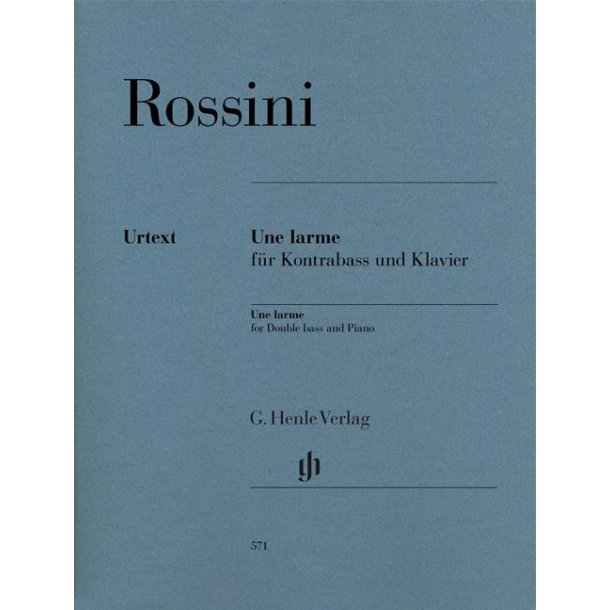 Gioacchino Rossini: Une Larme For Double Bass And Piano