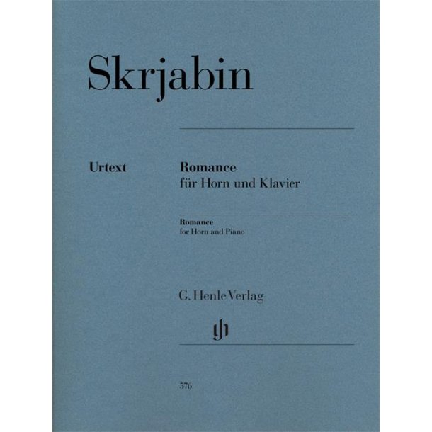 Skrjabin Romance Hn/Pf Urtext Bk