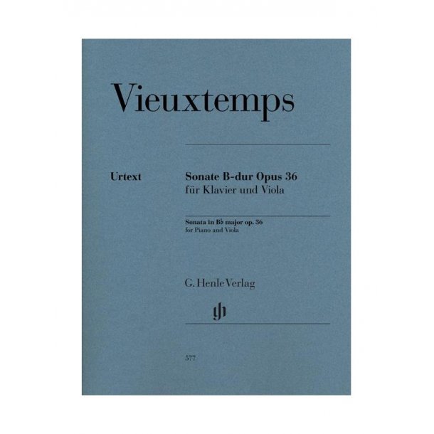 Henry Vieuxtemps: Viola Sonata In B Flat Op.36