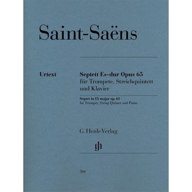 Saint-Saens Camille Septet In E Flat Maj Op.65 Tpt/Str5tet/Pf