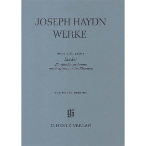 Franz Joseph Haydn: Songs for one voice with accompaniment of a Piano
