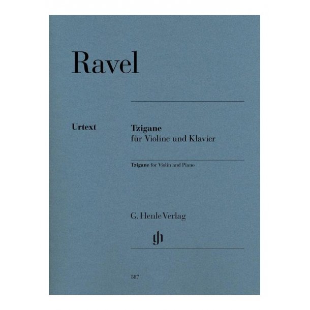 Maurice Ravel: Tzigane For Violin And Piano (Henle Urtext Edition)