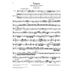 Maurice Ravel: Tzigane For Violin And Piano (Henle Urtext Edition)