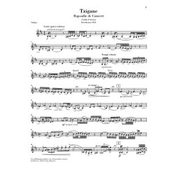 Maurice Ravel: Tzigane For Violin And Piano (Henle Urtext Edition)