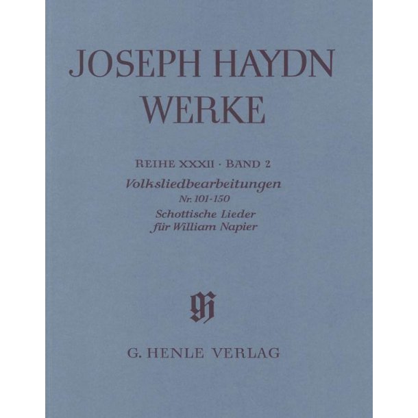 Franz Joseph Haydn: Arrangements Of Folk Songs No.101 - 150 Scottish Songs For William Napier (Henle Urtext Edition)