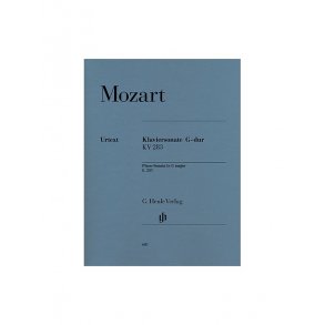 W.A.Mozart: Piano Sonata In G KV 283 (Henle Urtext Edition)