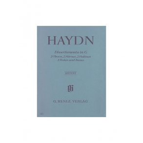 Franz Joseph Haydn: Divertimento G major Hob. II:9 for 2 Oboes, 2 Horns, 2 Violins, 2 Violas and Basso Continuo