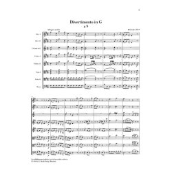 Franz Joseph Haydn: Divertimento G major Hob. II:9 for 2 Oboes, 2 Horns, 2 Violins, 2 Violas and Basso Continuo